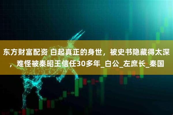 东方财富配资 白起真正的身世，被史书隐藏得太深，难怪被秦昭王信任30多年_白公_左庶长_秦国