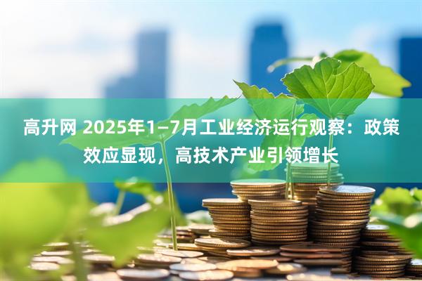 高升网 2025年1—7月工业经济运行观察：政策效应显现，高技术产业引领增长